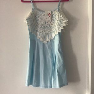Baby blue dress